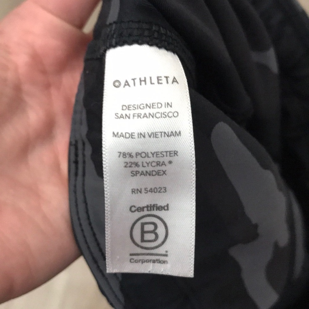 Athleta Camo Contender 7/8 Tight Leggings Black - Picture 7 of 10